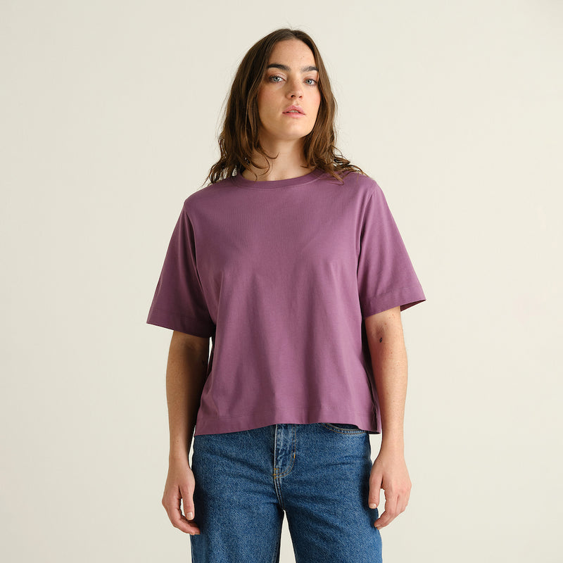 DEDICATED Vadstena base t-shirt berry purple women