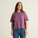 DEDICATED Vadstena base t-shirt berry purple women