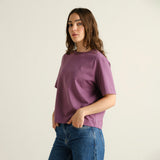 DEDICATED Vadstena base t-shirt berry purple women