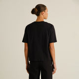 DEDICATED Vadstena painted swans t-shirt black women