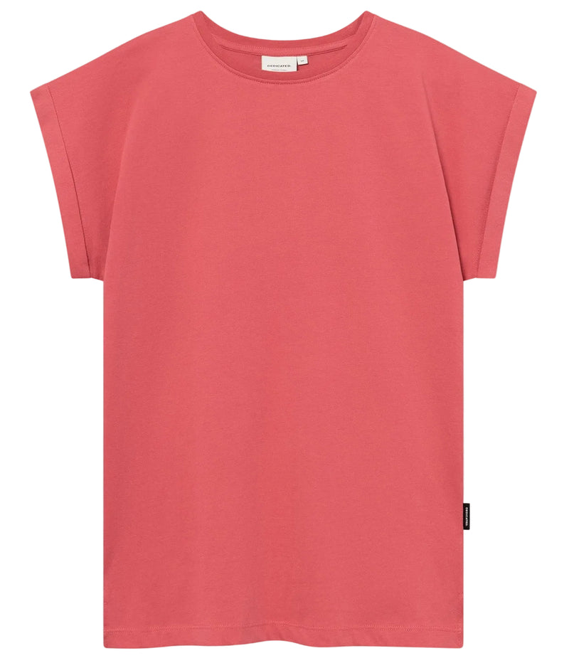 DEDICATED Visby base t-shirt holly red women