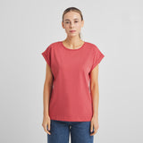 DEDICATED Visby base t-shirt holly red women