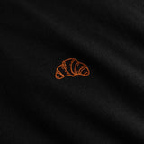 DEDICATED Visby croissant EMB t-shirt black women