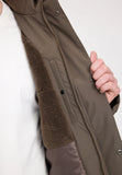 MAZINE Padded parka olive brown men