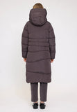 MAZINE Waves quilt puffer coat eggplant women