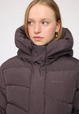 MAZINE Waves quilt puffer coat eggplant women