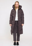 MAZINE Waves quilt puffer coat eggplant women