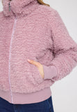 MAZINE Faux fur jacket pale mauve women