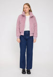 MAZINE Faux fur jacket pale mauve women