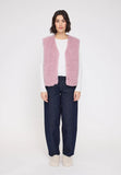 MAZINE Faux fur vest pale mauve women