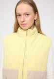 MAZINE Fabric blocking vest fennel green natural women