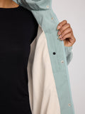 MAZINE Loose fit light parka pale aqua women