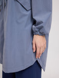 MAZINE Loose fit light parka slate blue women