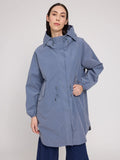 MAZINE Loose fit light parka slate blue women