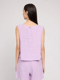 MAZINE Linen top bright lavender women
