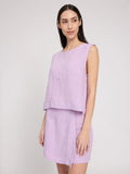 MAZINE Linen top bright lavender women