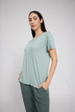MAZINE Basic t-shirt pale aqua women