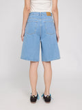 MAZINE Bermuda denim shorts light blue wash women