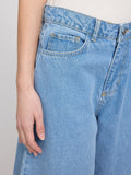 MAZINE Bermuda denim shorts light blue wash women