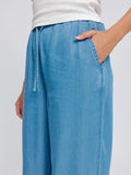 MAZINE Drawstring pants dark blue wash women