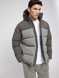 MAZINE Block puffer jacket beluga light bottle men