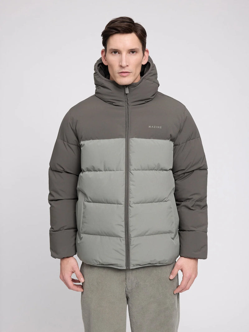 MAZINE Block puffer jacket beluga light bottle men