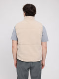 MAZINE Padded sherpa vest natural light bottle men