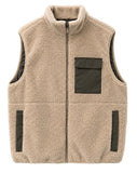 MAZINE Padded sherpa vest natural light bottle men