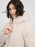 MAZINE Basic puffer coat feather gray women