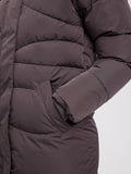 MAZINE Waves quilt puffer coat eggplant women