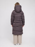 MAZINE Waves quilt puffer coat eggplant women
