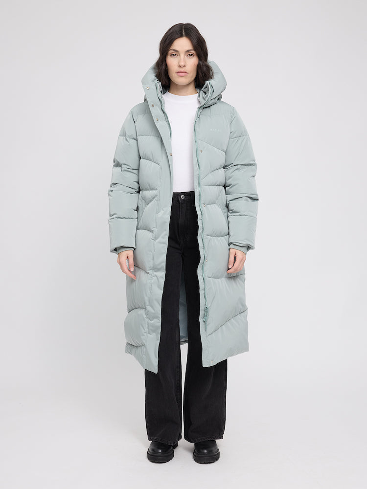 MAZINE Waves quilt puffer coat ice green women
