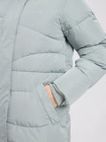 MAZINE Waves quilt puffer coat ice green women