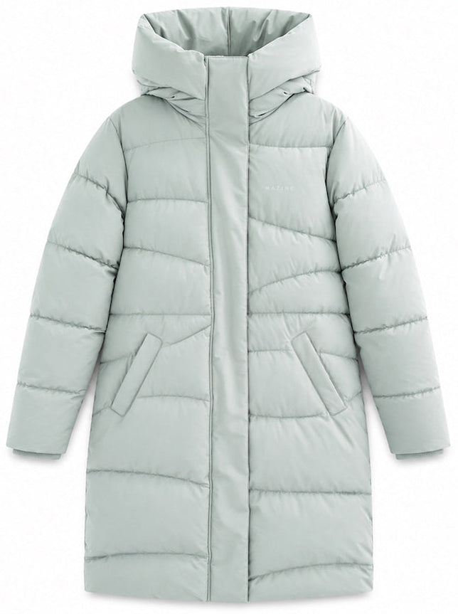 MAZINE Waves quilt puffer coat ice green women