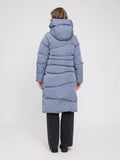 MAZINE Waves quilt puffer coat slate blue women