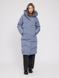 MAZINE Waves quilt puffer coat slate blue women