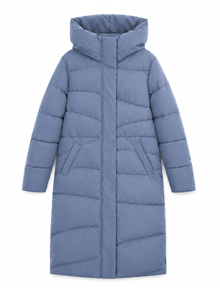 MAZINE Waves quilt puffer coat slate blue women
