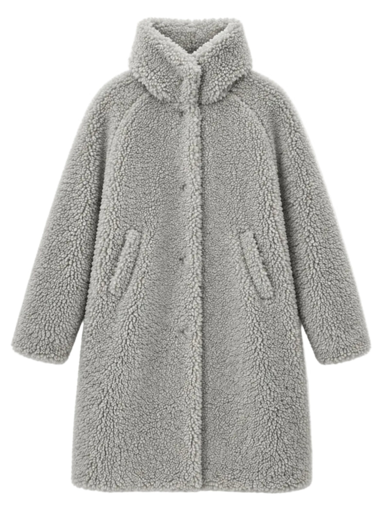 MAZINE Faux fur coat eucalyptus women