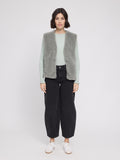 MAZINE Faux fur vest eucalyptus women