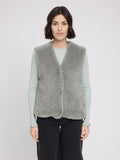 MAZINE Faux fur vest eucalyptus women