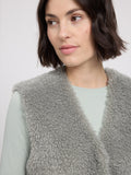 MAZINE Faux fur vest eucalyptus women