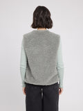 MAZINE Faux fur vest eucalyptus women