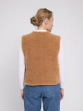 MAZINE Faux fur vest fawn women