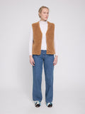 MAZINE Faux fur vest fawn women