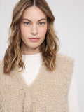 MAZINE Faux fur vest natural women