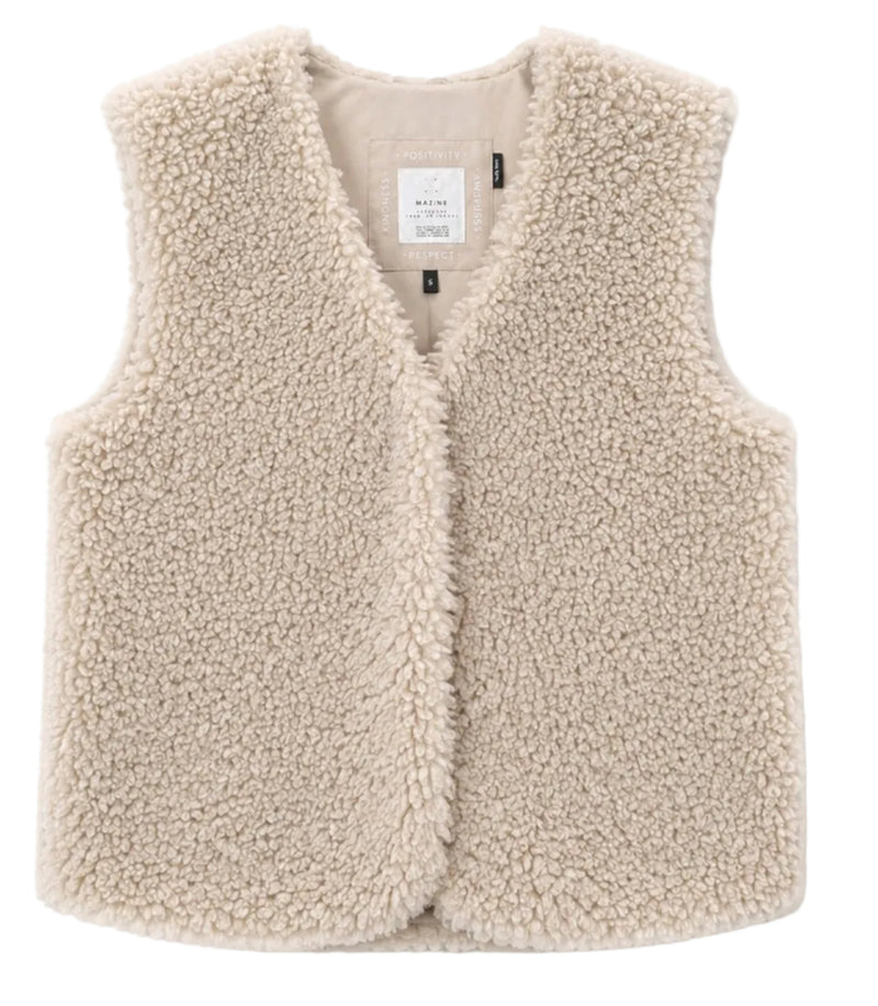 MAZINE Faux fur vest natural women