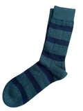 KLUE Merino wool socks striped khaki men
