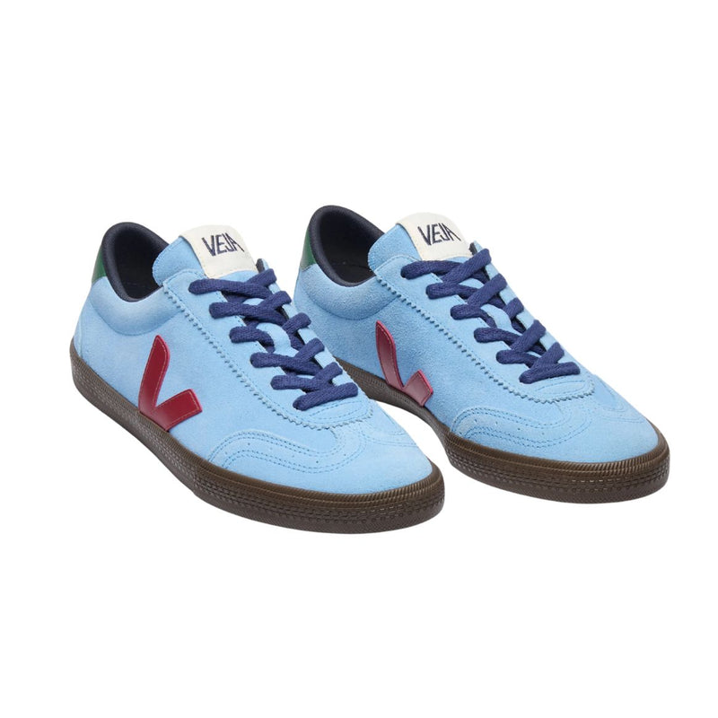 VEJA Volley suede aqua marsala eagle women