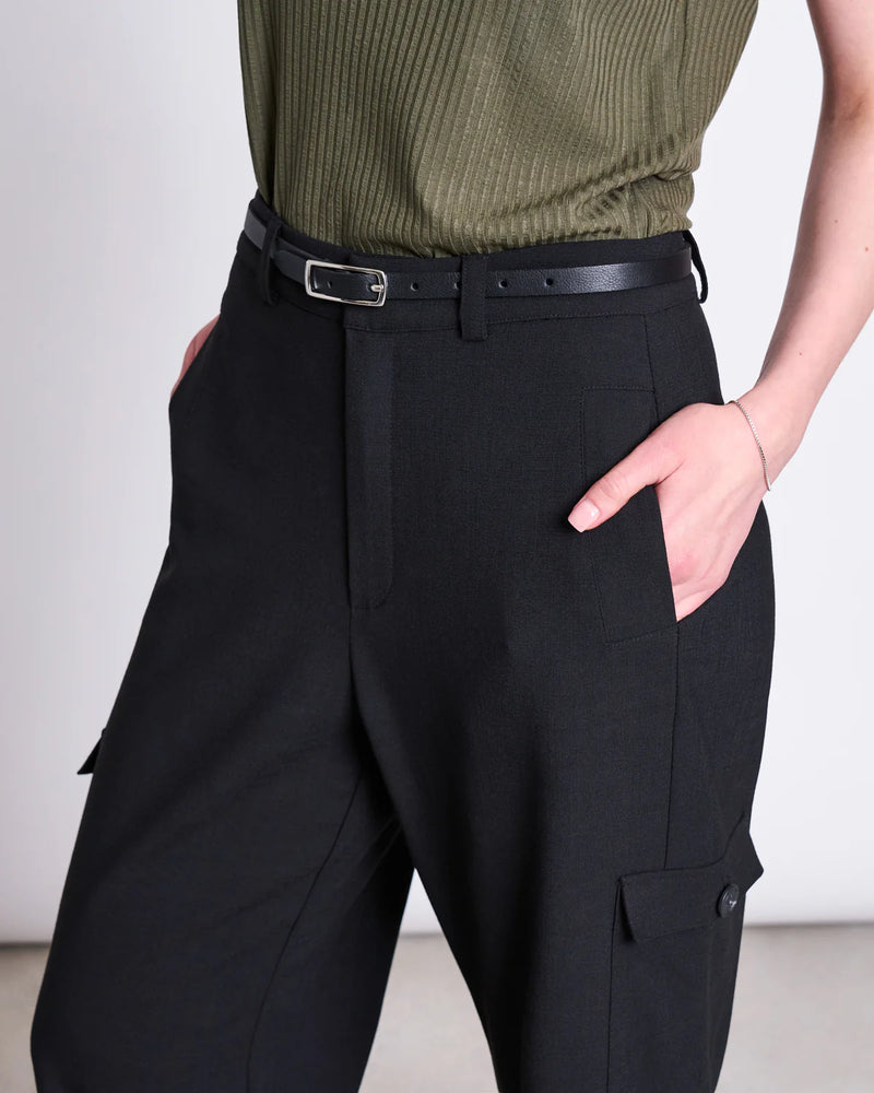 JAN 'N JUNE Nyby belt black silver women