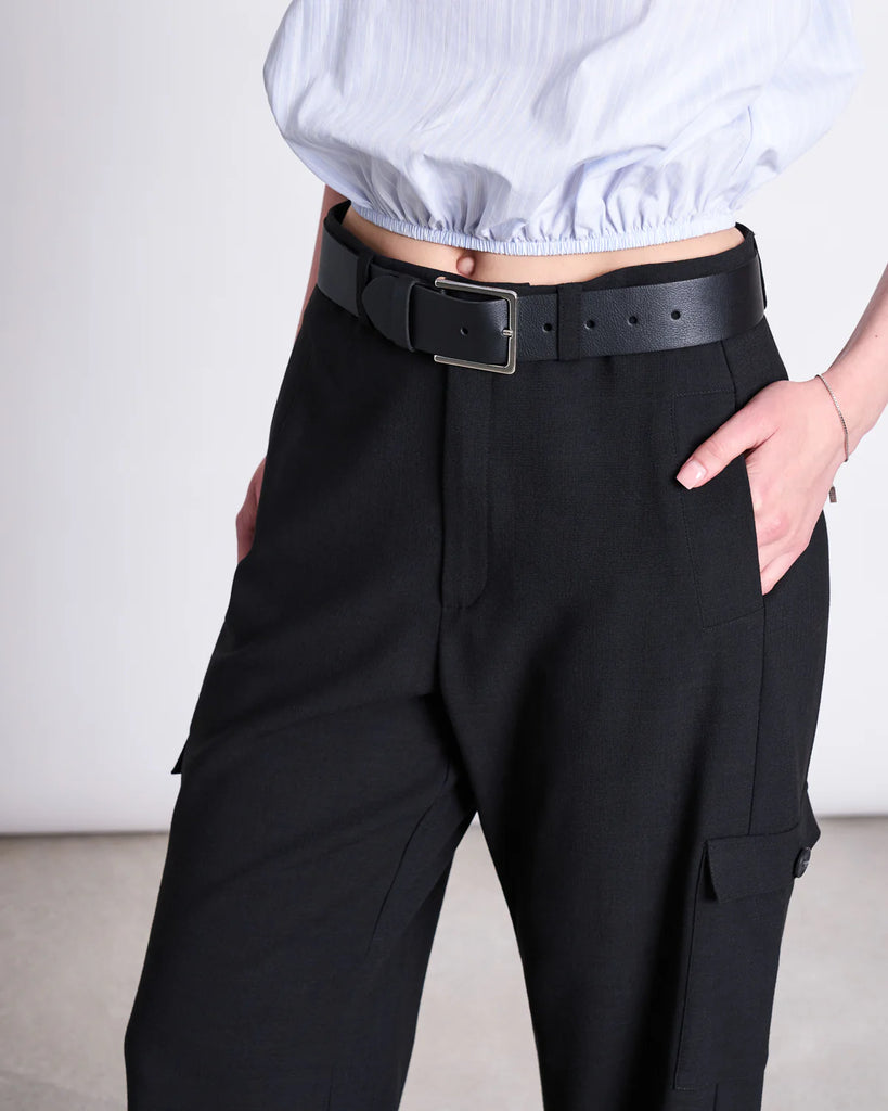 JAN 'N JUNE Filso belt black silver women